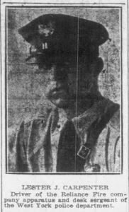 Reliance Fire Driver Lester J. Carpenter